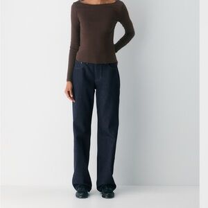 Aritzia Brown Long Sleeve Top